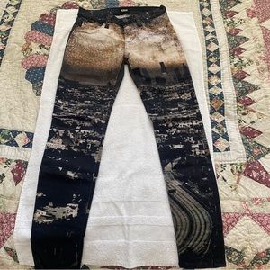 Hudson jeans with city scape print Nico mid rise skinny